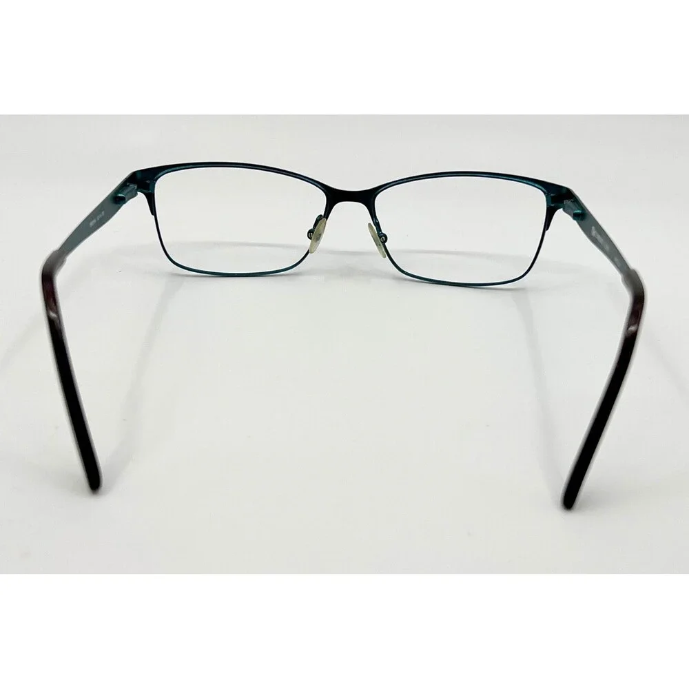 Camelot Lady Eyeglass Frames Women Brown Teal Arielle 52-14-135
